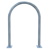 Round hoops of steel tube |  48 mm x 2,5 mm | to be fixed by plugs | without cross bar | total width: approx. 650 mm | hot-dip galvanized